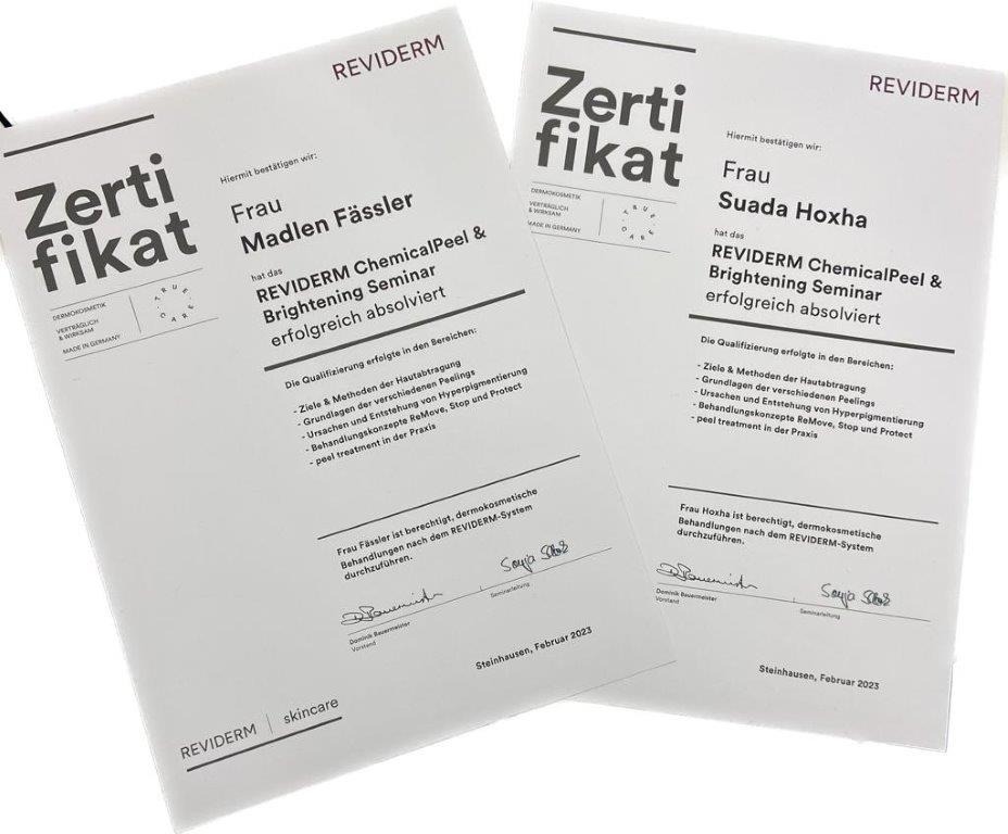 KOSAMA GmbH Ballwil - Reviderm Zertifikat